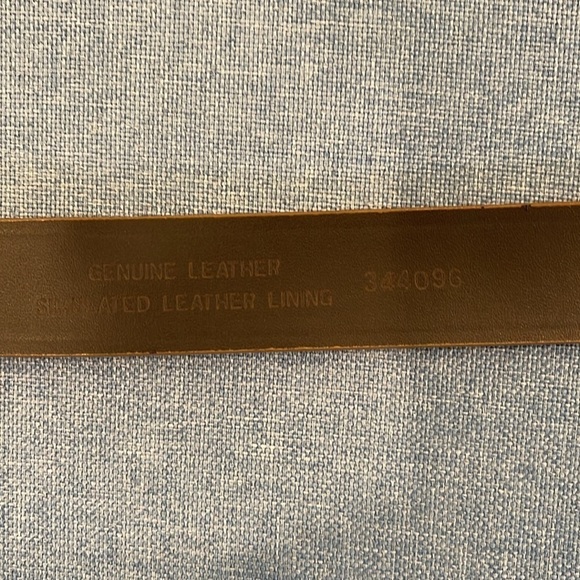 Nine West XL suede leather belt with rock embellished hardware & squared buckle - Picture 6 of 9